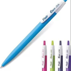 Flair Pens Ezee Click Blue Ball Pen