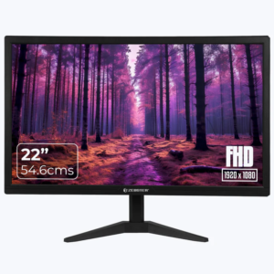 ZEBSTER 22 Inch (54.6cm) LED Monitor, Dual HDMI & VGA Input, FHD